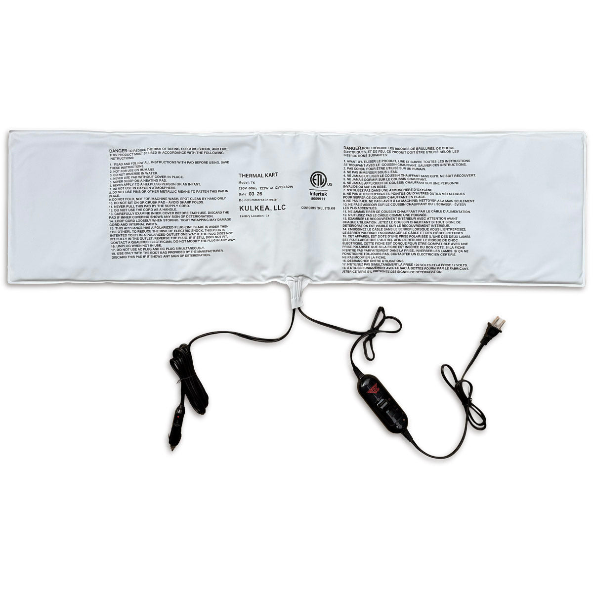 Heating Pad System for Thermal Kart Heated Ski Boot Bag