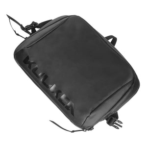 A black KUKKA brand soft-sided bag or case, shown at an angle on a plain white background.