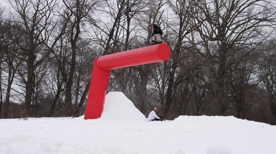 Lupe Hagearty Street Skiing
